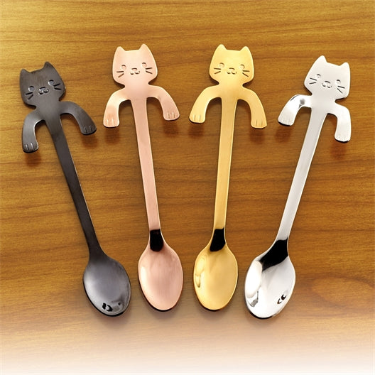 Cat tea spoons