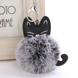 Pom-pom keychain